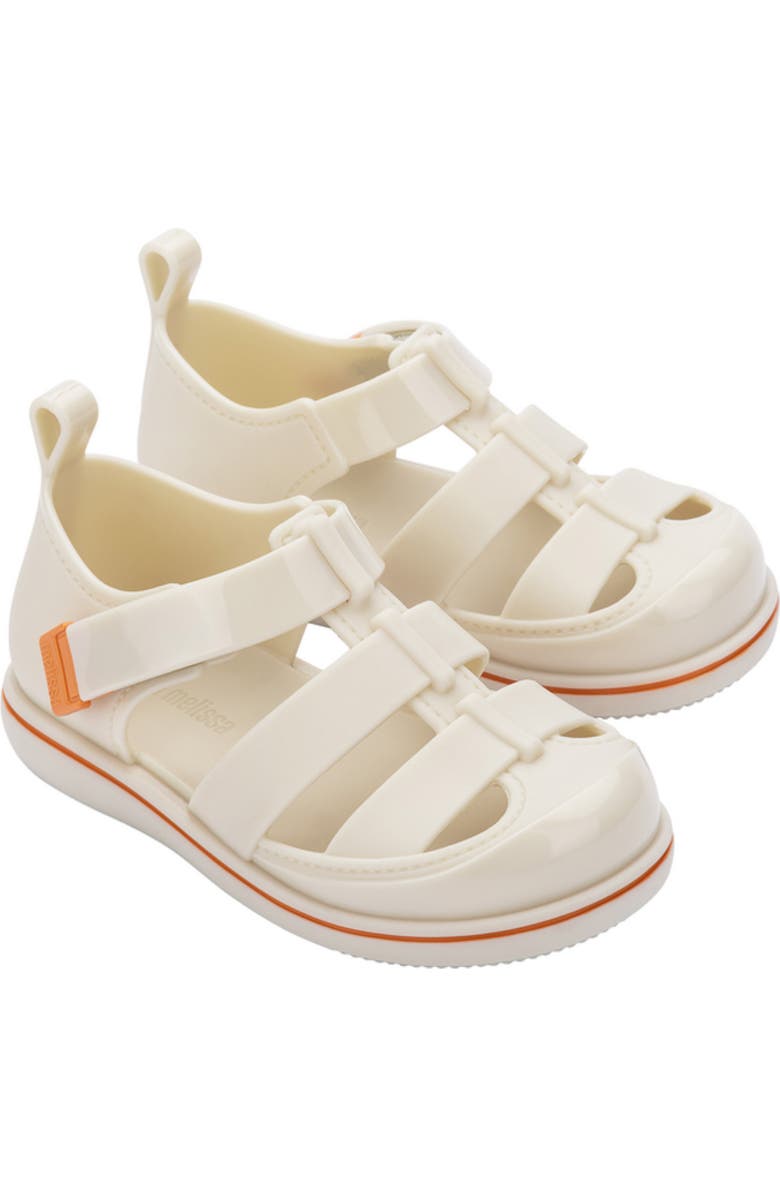 Mini Melissa Kids' Smash Jelly Sandal, Main, color, Beige