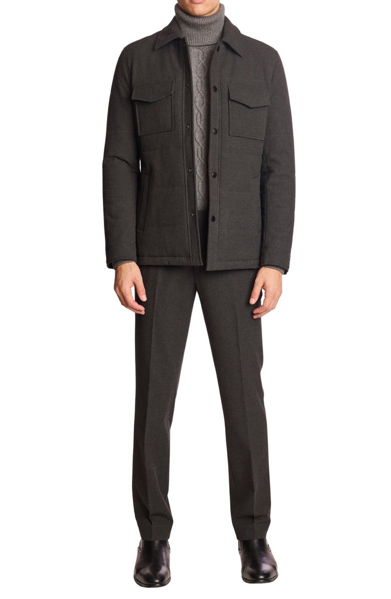 PAISLEY & GRAY Slim Fit Downing Dress Pants, Alternate, color, Charcoal Grey