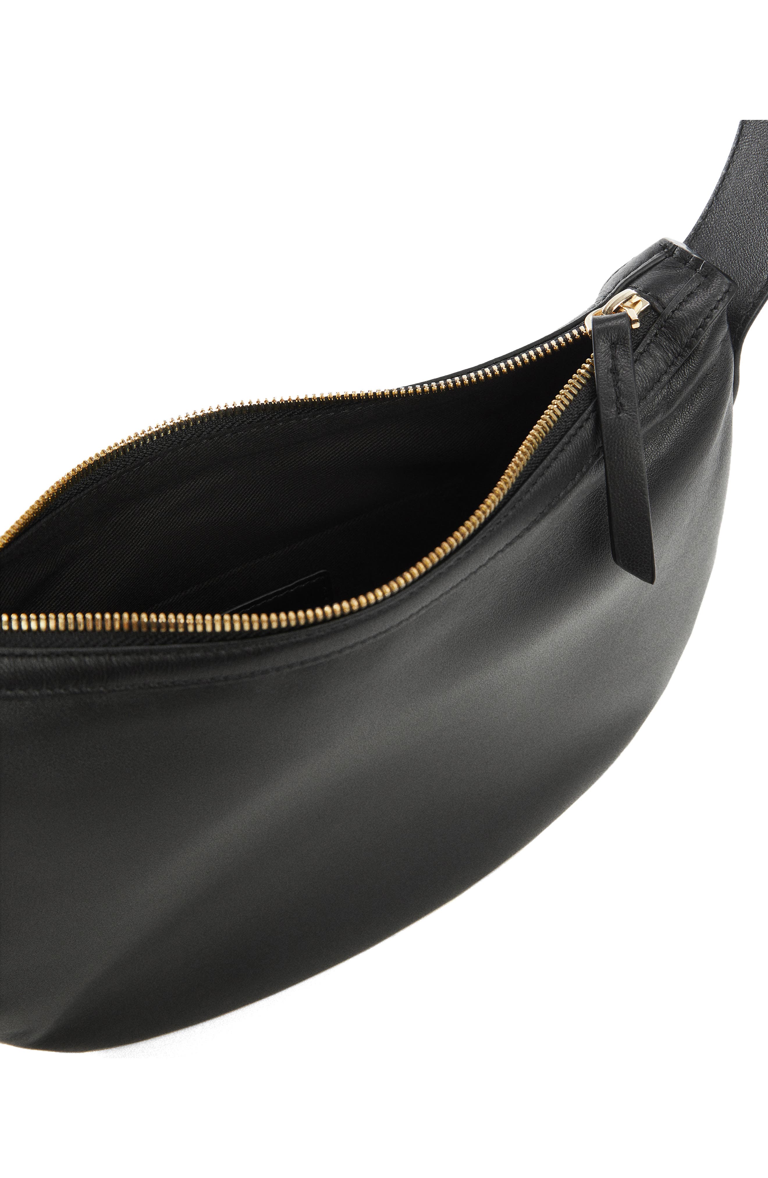 MANGO Leather Shoulder Bag, Alternate, color, 