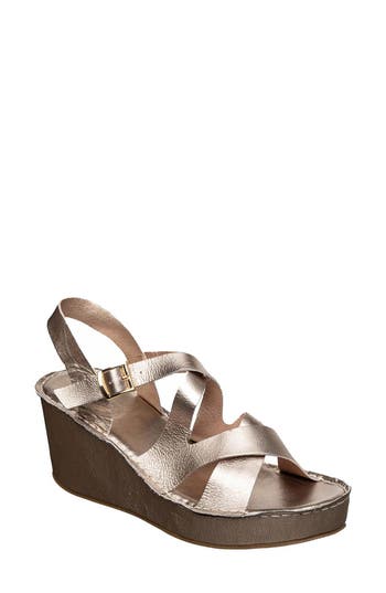Antelope Sari Platform Wedge Sandal In Gold