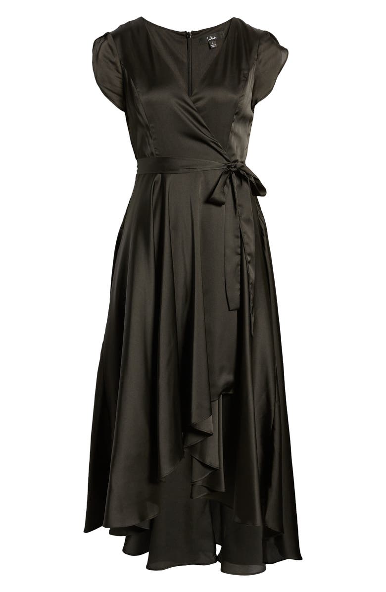 Lulus Fallen for You Satin High-Low Dress, Alternate, color,