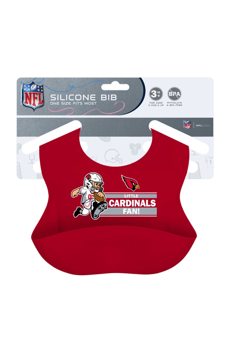 BabyFanatic Officially Licensed Unisex Silicone Baby Bib - NFL Arizona Cardinals, Alternate, color, Multicolor