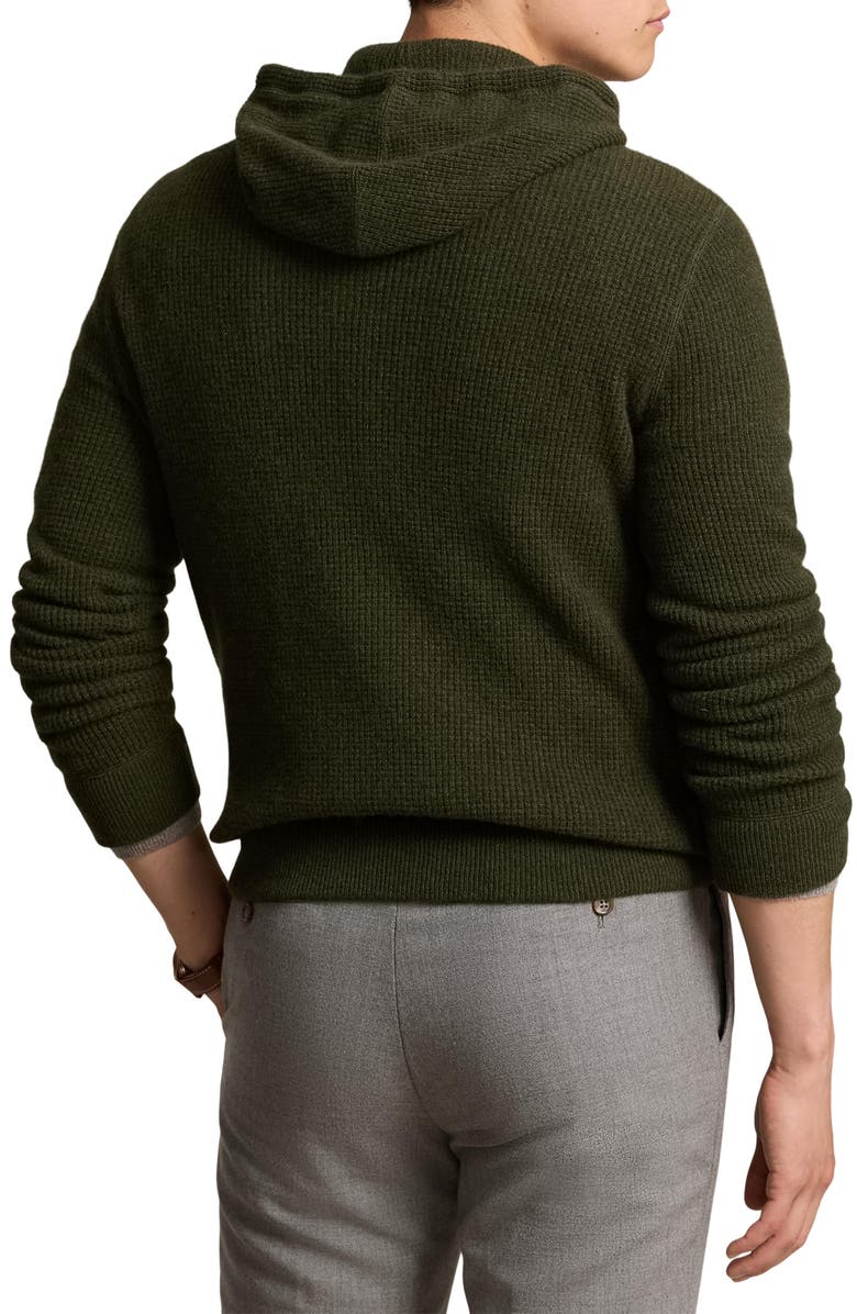 Polo Ralph Lauren Waffle Knit Cashmere Hoodie, Alternate, color, 