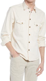 Billy Reid Organic Cotton Denim Button-Up Shirt