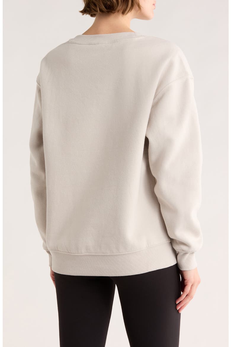 Puff Print Fleece Sweatshirt, Alternate, color, PORCINI