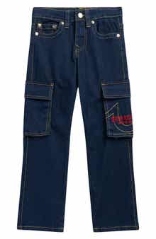 True Religion Kids' High Waist Cargo Jeans