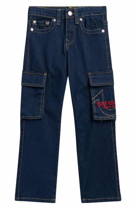 True Religion Kids' High Waist Cargo Jeans