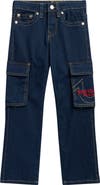 True Religion Kids' High Waist Cargo Jeans