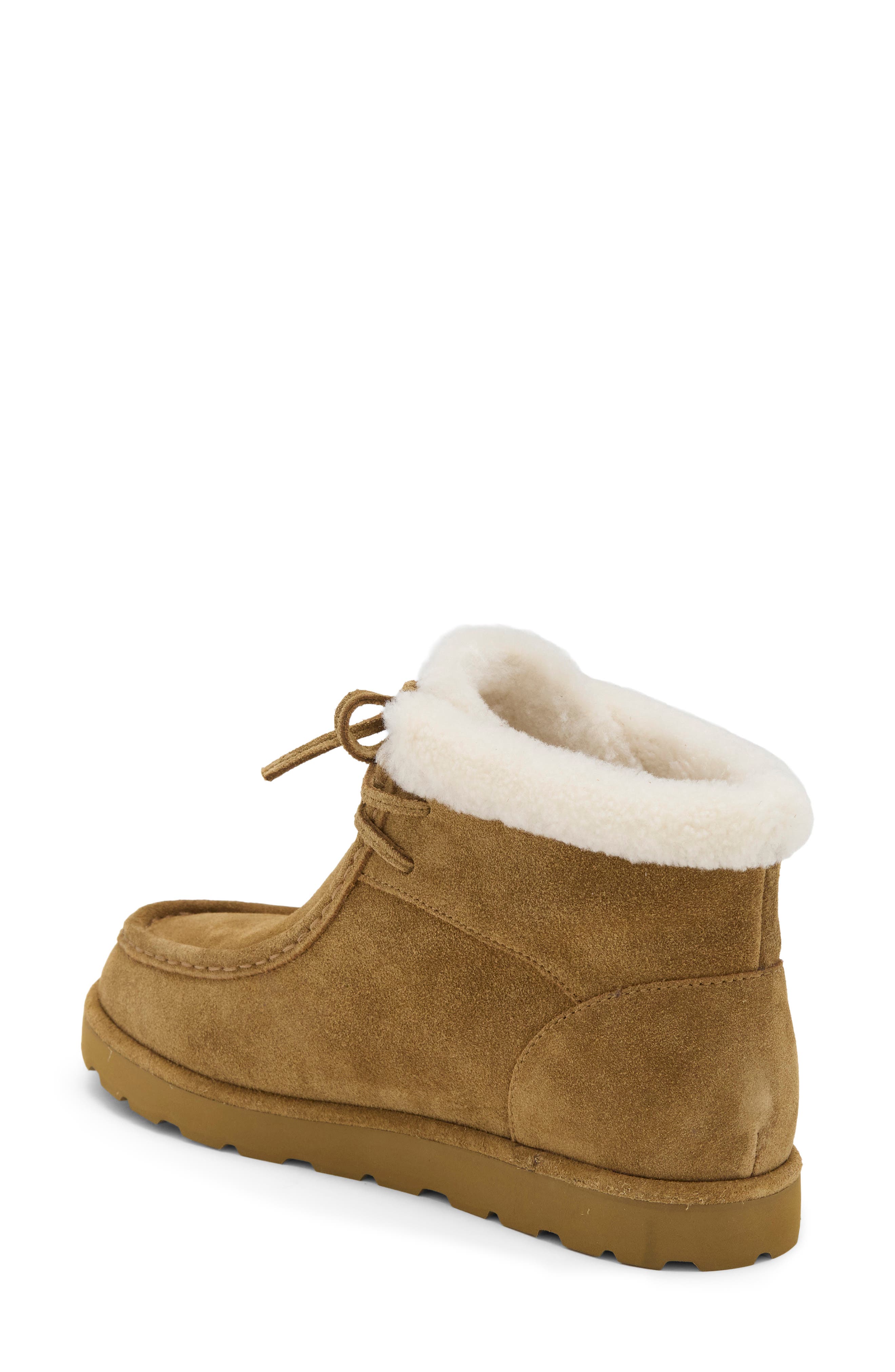 Marlow Genuine Shearling Chukka Boot, Alternate, color, TOBACCO/NATURAL