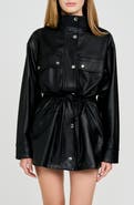 WAYF Angelina Faux Leather Jacket