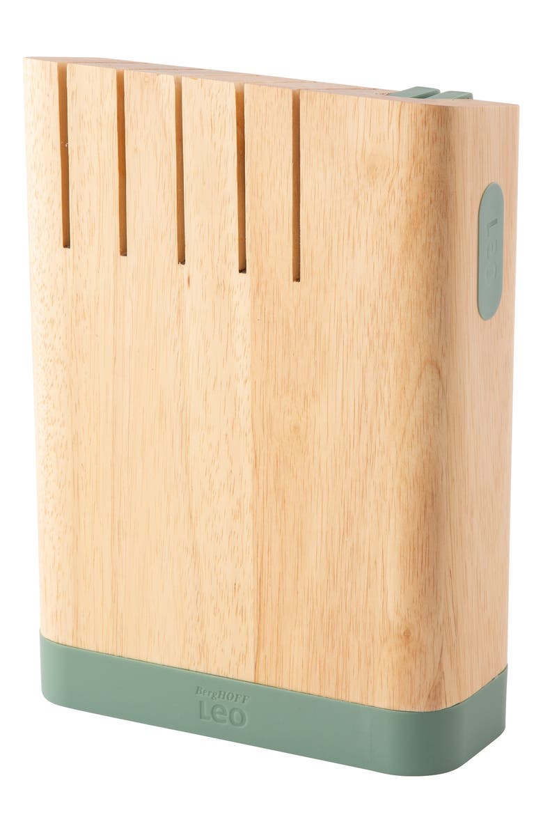 BergHOFF Leo Forest Knife Block 6-Piece Set, Alternate, color, Green/ Beige
