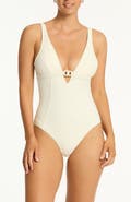 Sea Level Nautique Chain Link One-Piece Swimsuit