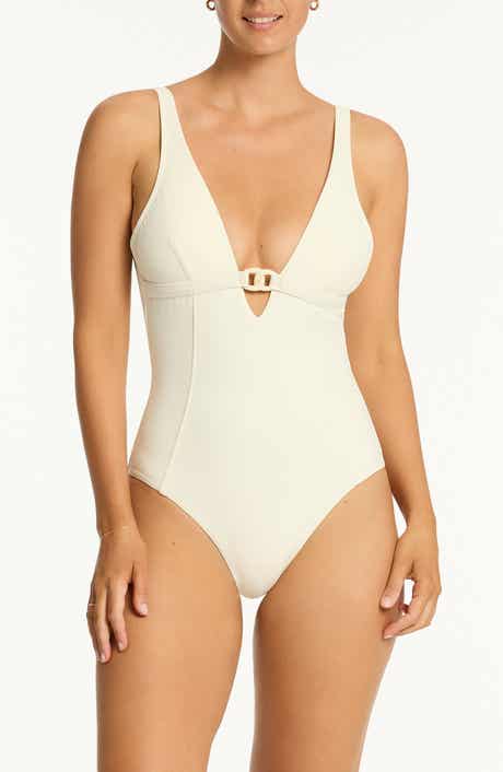 Sea Level Nautique Chain Link One-Piece Swimsuit