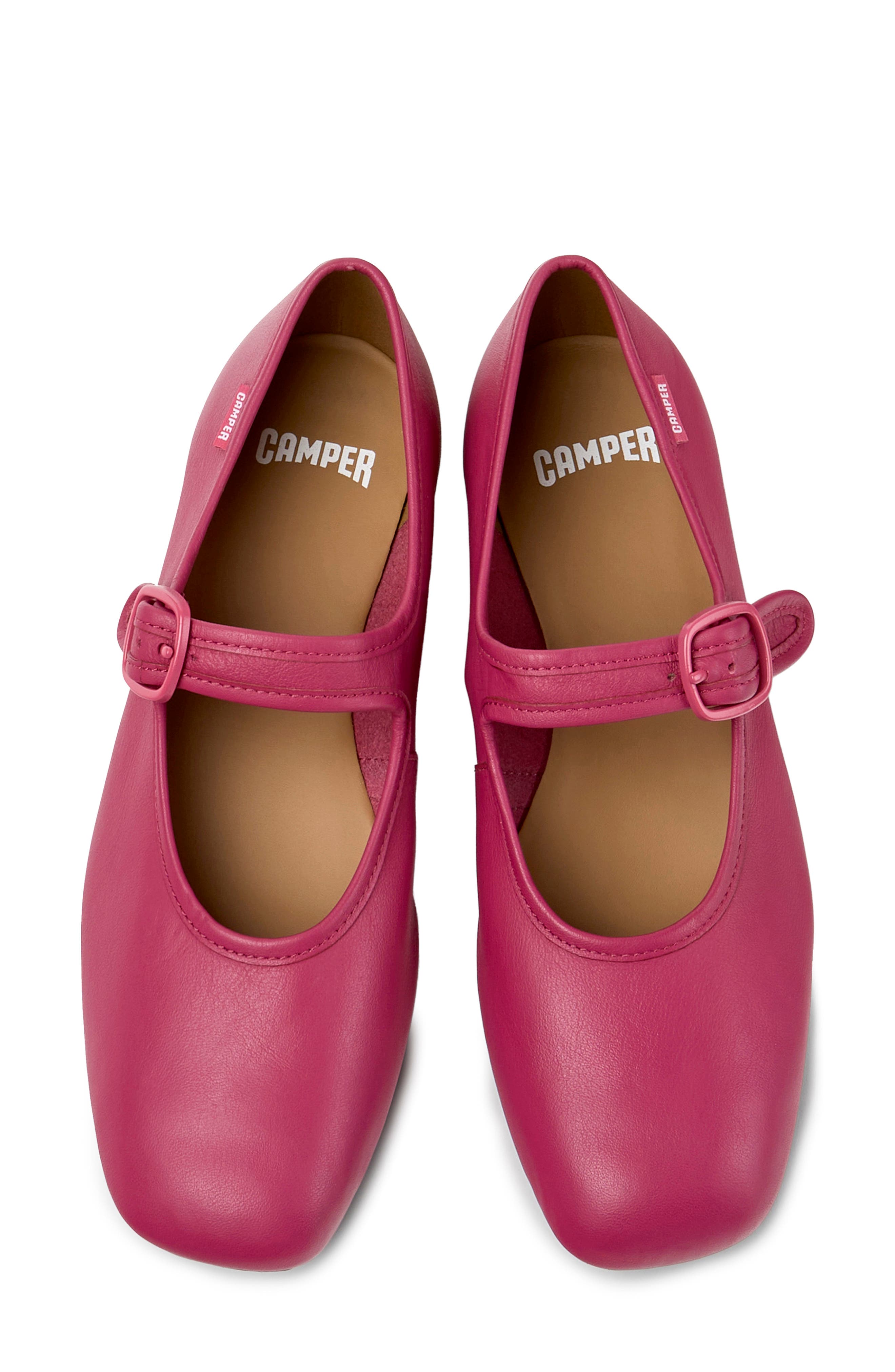 Casi Myra Mary Jane Flat, Alternate, color, DARK PINK