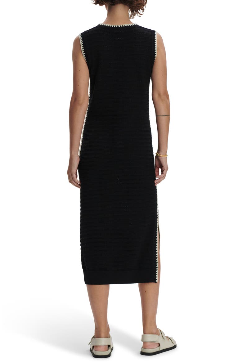Dwight Sleeveless Midi Dress, Alternate, color, BLACK/ WHITE