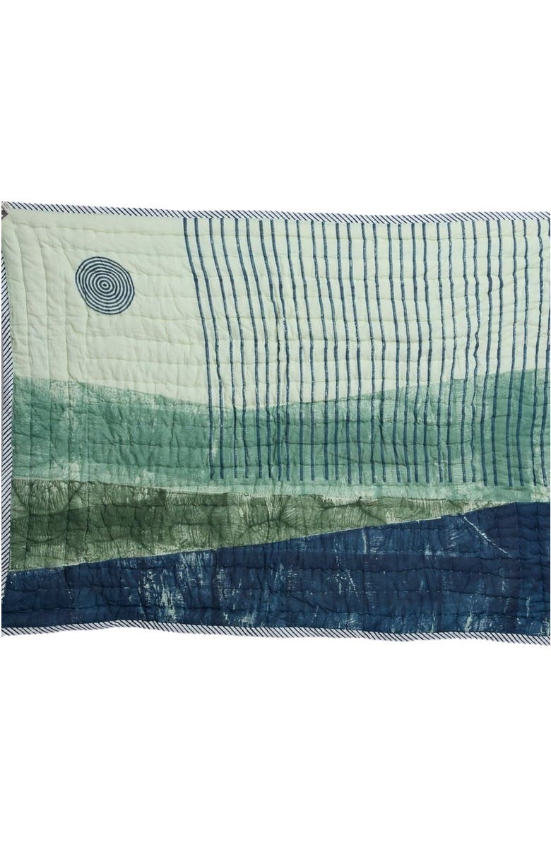 CQC LA Ojai Baby Quilt - Baby, Main, color, Green, Blue