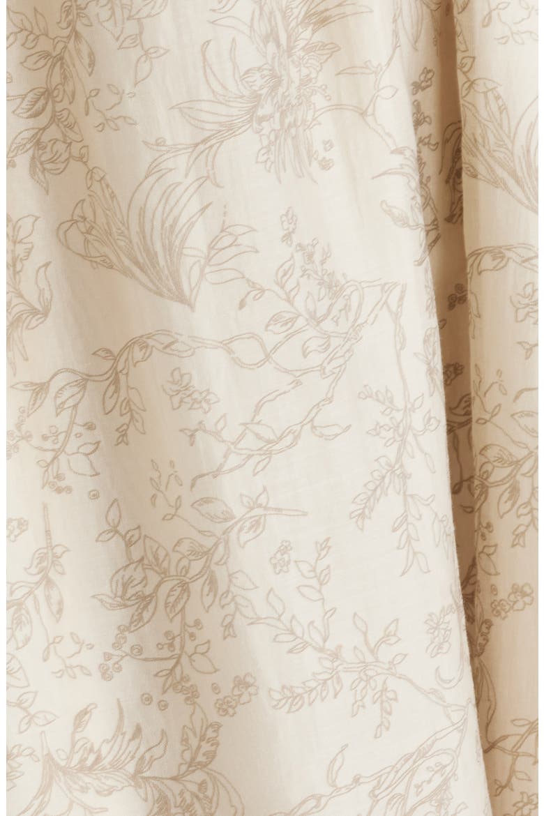 Mara Ruffle Strap Midi Dress, Alternate, color, CREAM/ SAGE