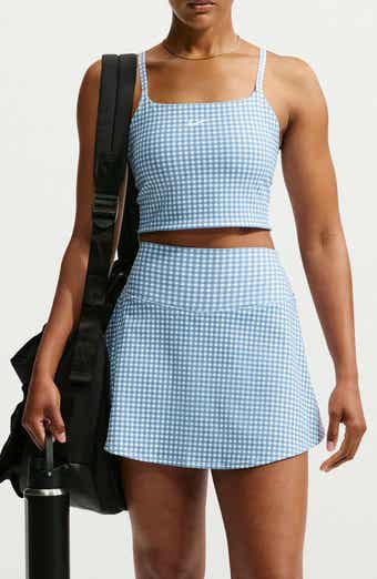 One Dri-FIT Padded Longline Gingham Sports Bra