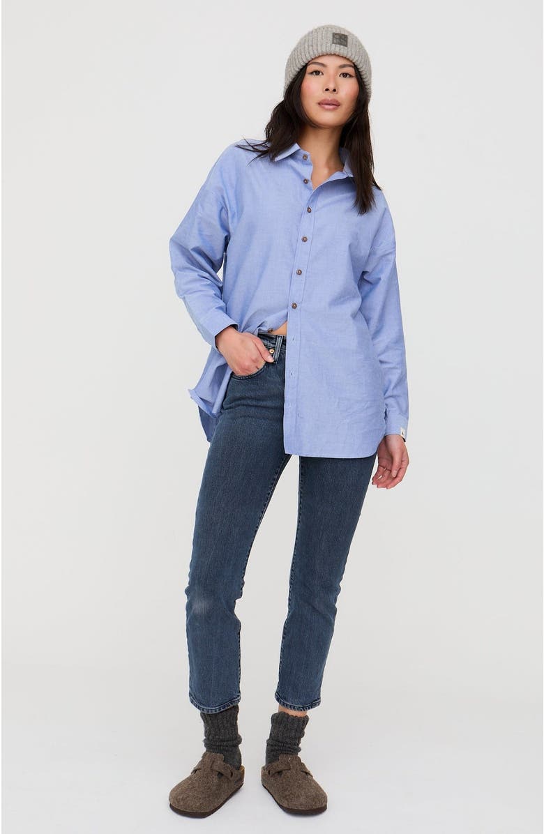 Turtledove London Organic Cotton Bea Shirt, Alternate, color, Blue