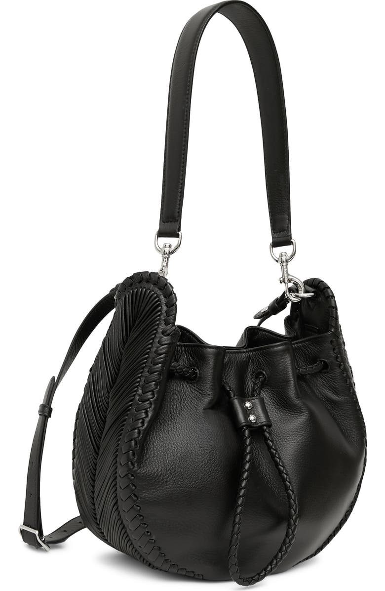 AIMEE All For Love Convertible Drawstring Bucket Bag, Alternate, color, Black