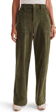 Splendid Colette Patch Pocket Wide Leg Corduroy Pants