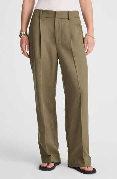 Madewell Slouchy Straight Leg Twill Pants