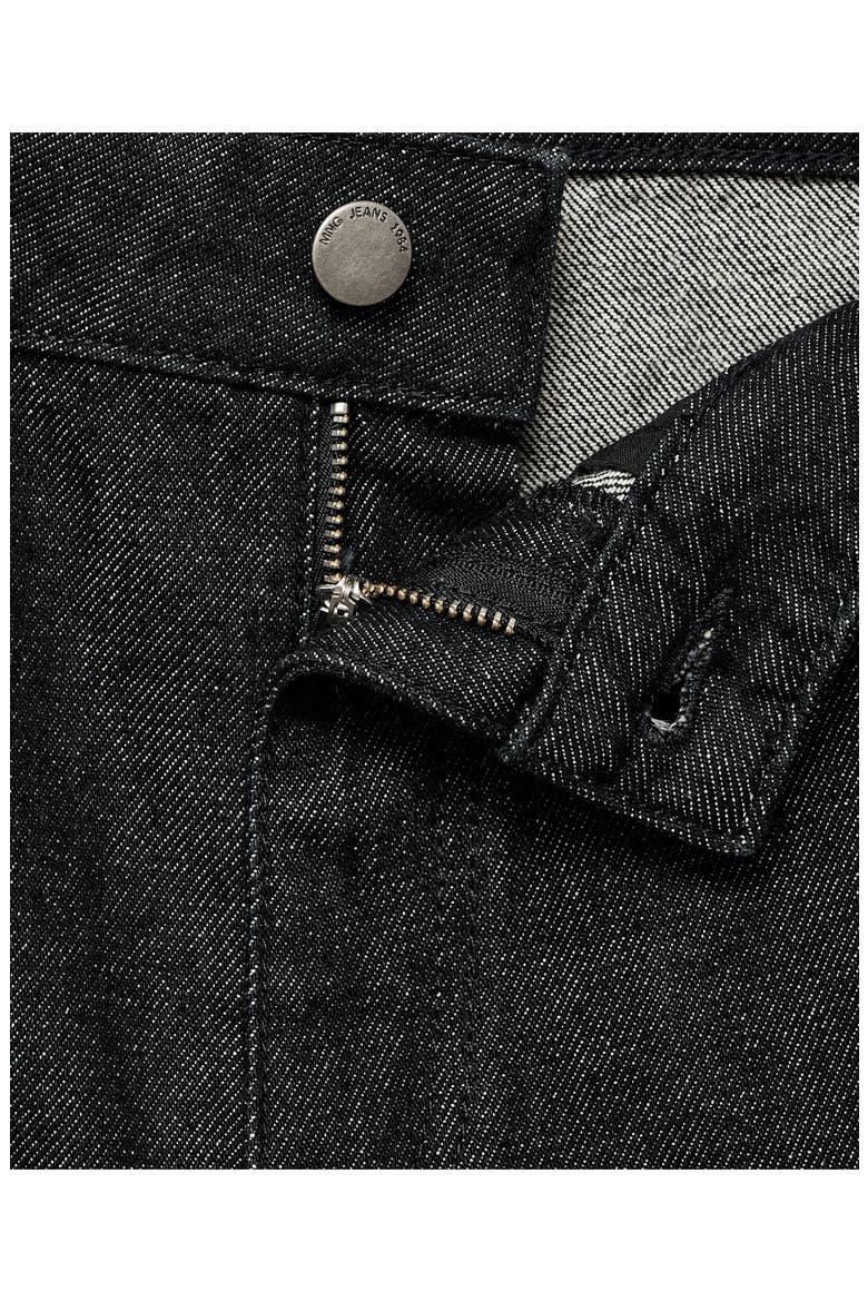 Low Rise Straight Leg Jeans, Alternate, color, BLACK