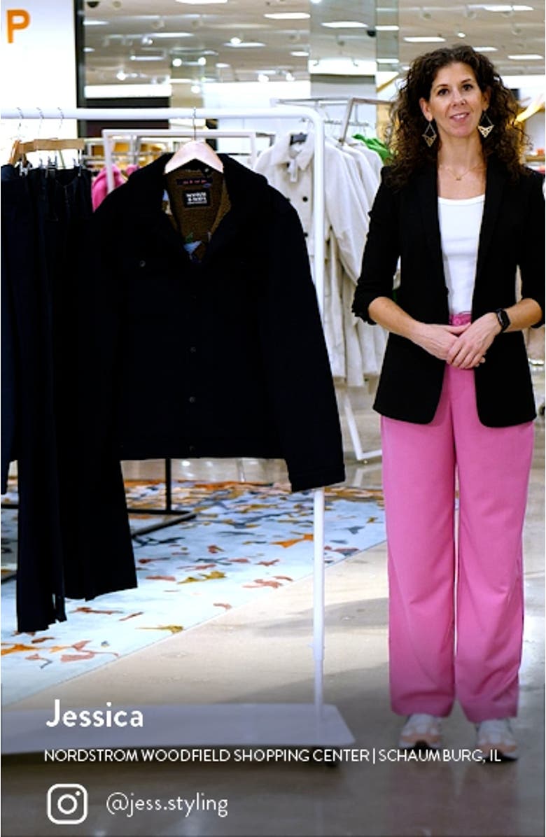 High-Pile Fleece Lined Wool Blend Trucker Jacket, sales video thumbnail