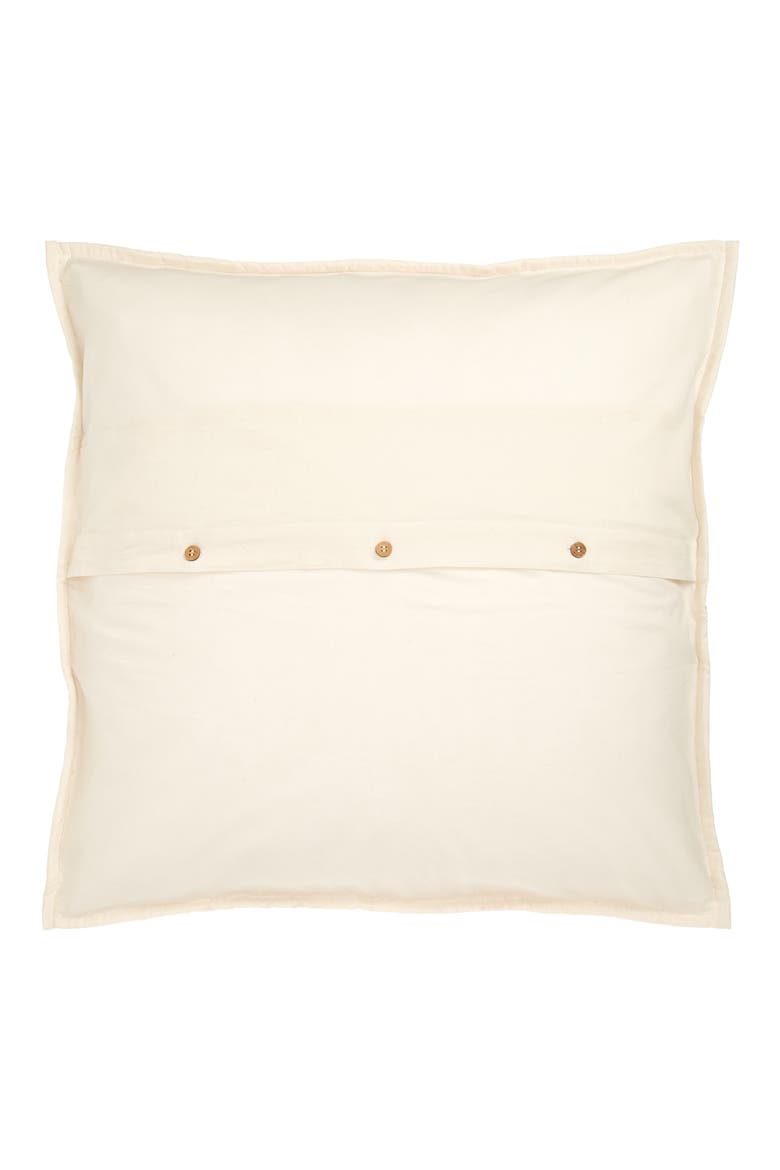 Hand Stitched Organic Cotton Euro Sham, Alternate, color, UNDYED