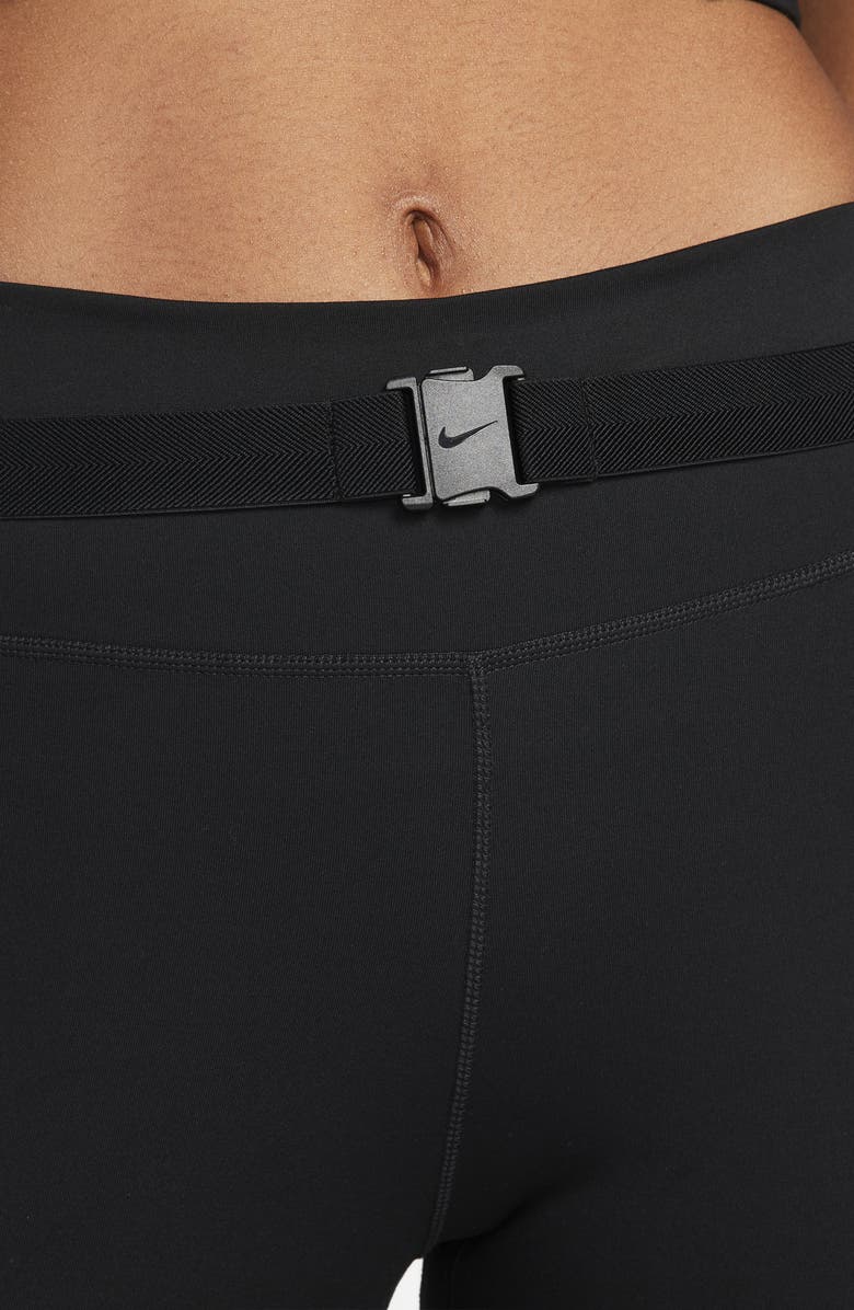 Nike Dri-FIT One Luxe Buckle Mid Rise Leggings, Alternate, color,