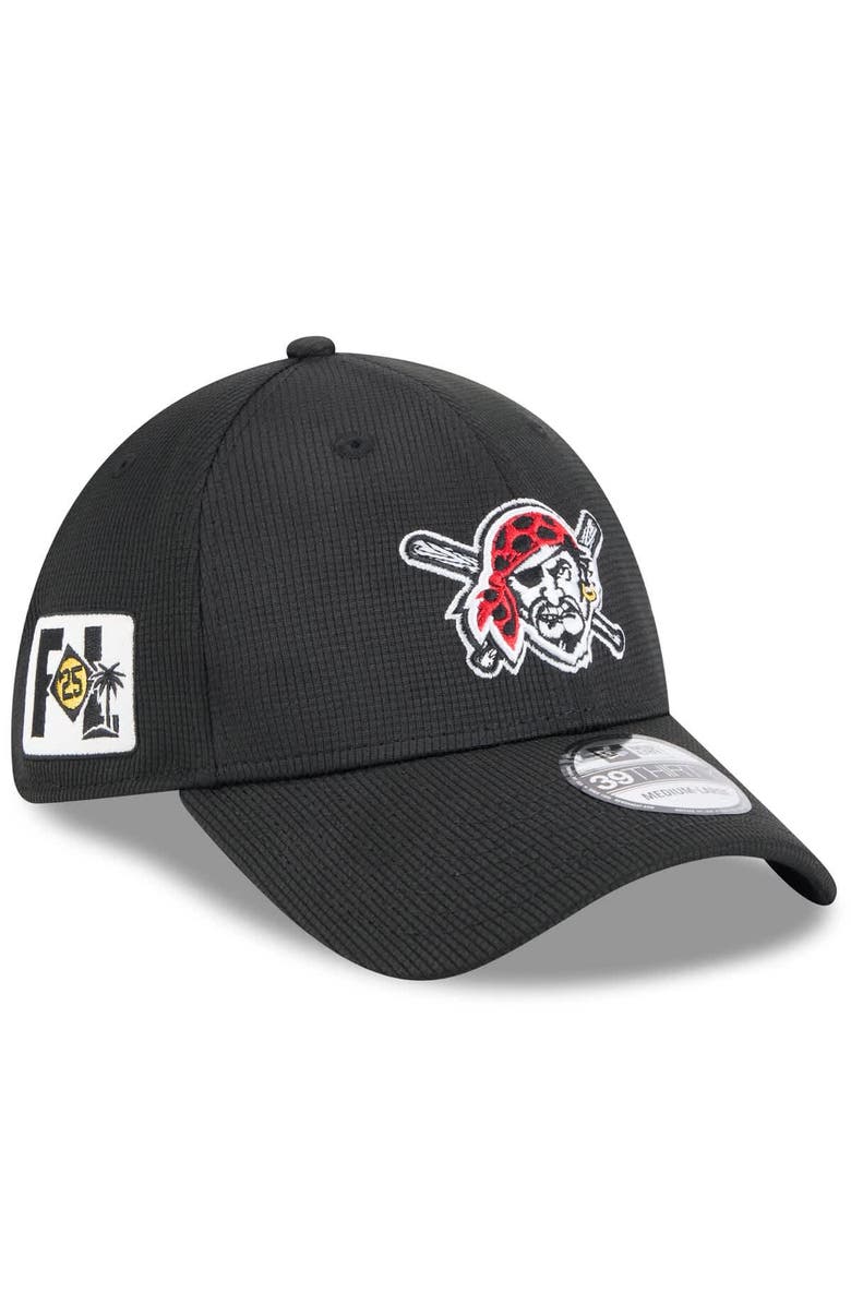 New Era Men's New Era  Black Pittsburgh Pirates 2025 Spring Training 39THIRTY Flex Hat, Alternate, color, 