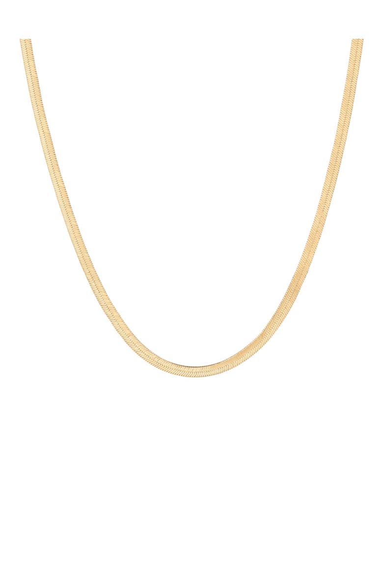Hollywood Sensation Gold Snake Chain Necklace Sleek and Timeless Elegance, Main, color, Gold