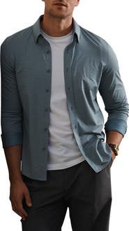 Rhone Commuter Slim Fit Gingham Shirt