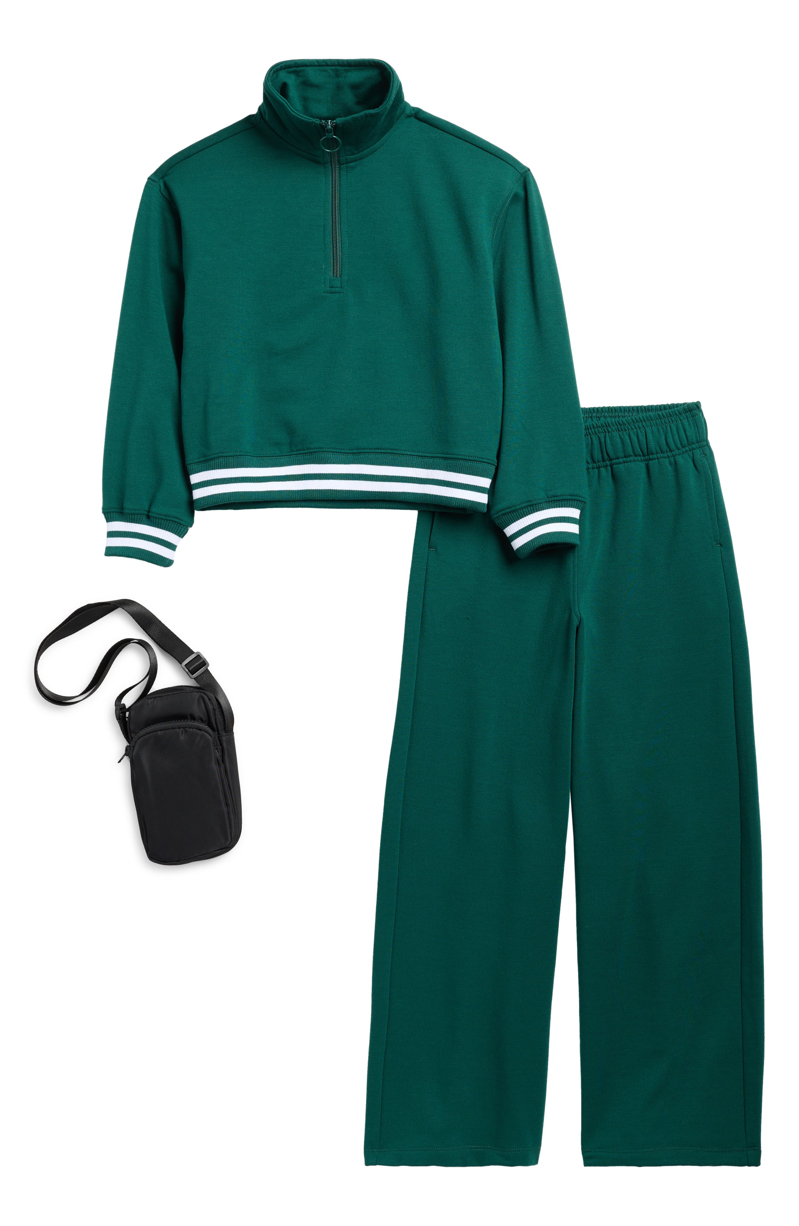 90 DEGREE BY REFLEX Kids' Varsity Pullover, Sweatpants & Crossbody Bag