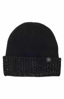 Nanette Lepore Rhinestone Cuffed Knit Beanie