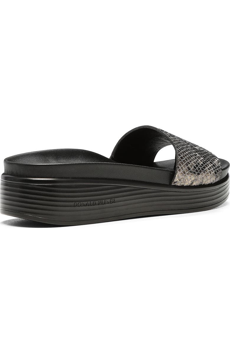 Donald Pliner Snake Embossed Leather Slide Sandal, Alternate, color,