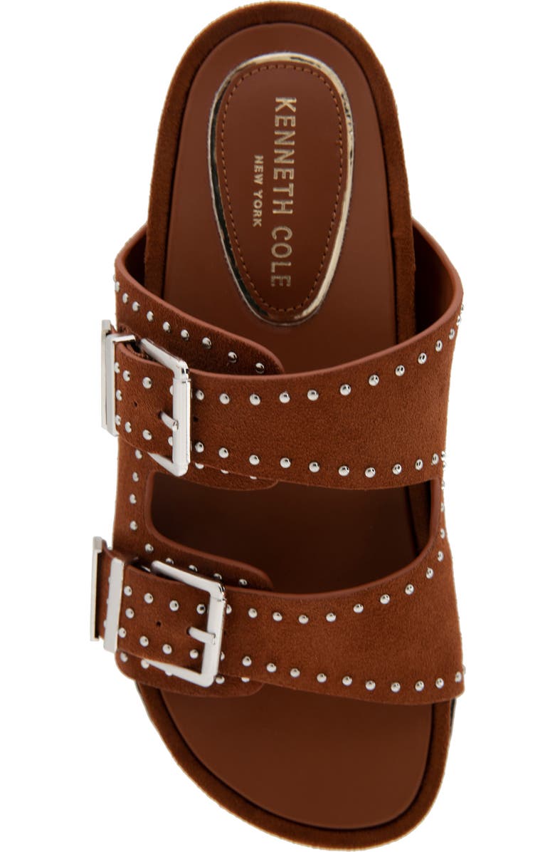 Kenneth Cole Gradie Wedge Sandal, Alternate, color, Cognac Suede