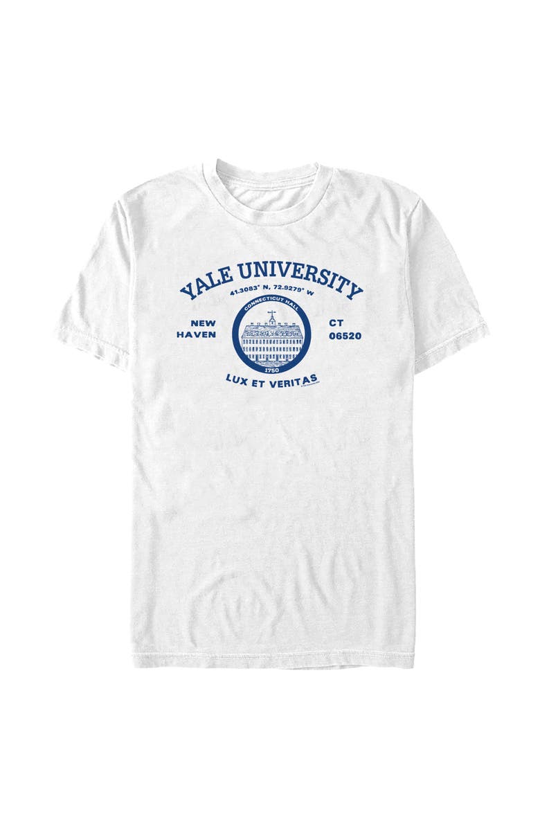 Yale University Men's Yale University New Haven University Motto Graphic T-Shirt, Main, color, Navy Blue