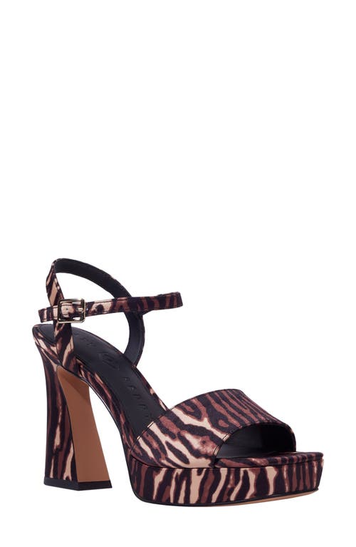 Katy Perry The Square Ankle Strap Platform Sandal In Brown