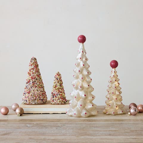 Beaded Glass Tree with Acrylic Accents