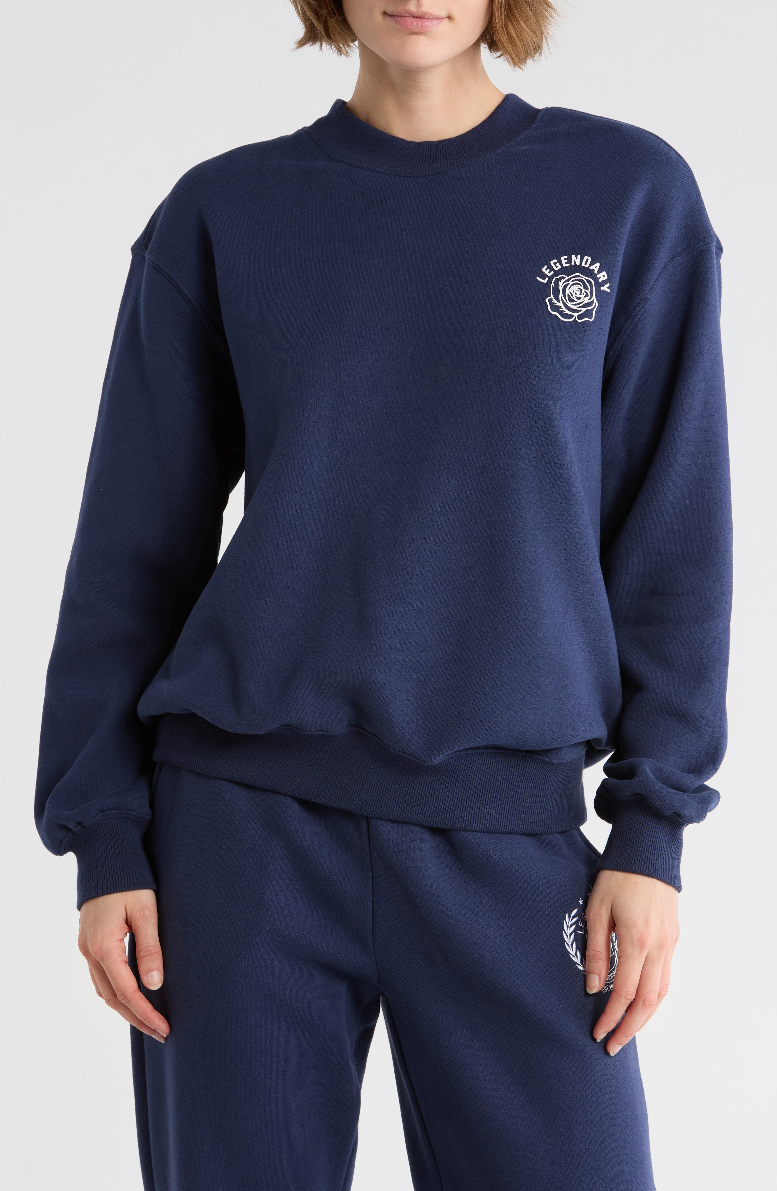 YOGALICIOUS The Varsity Vault Fleece Sweatshirt