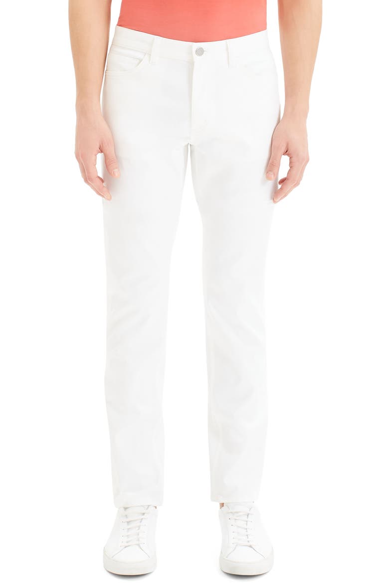 Haydin New Writer Slim Fit Pants, Main, color, WHITE
