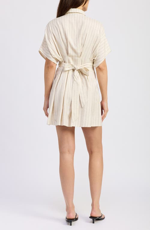 En Saison Cameron Pleated Mini Shirtdress