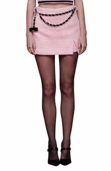Avec Les Filles High Waist Tweed Skort