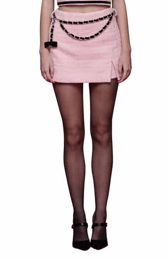 Avec Les Filles High Waist Tweed Skort