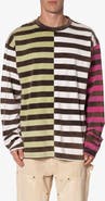 mnml Stripe Long Sleeve Cotton T-Shirt