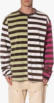 mnml Stripe Long Sleeve Cotton T-Shirt
