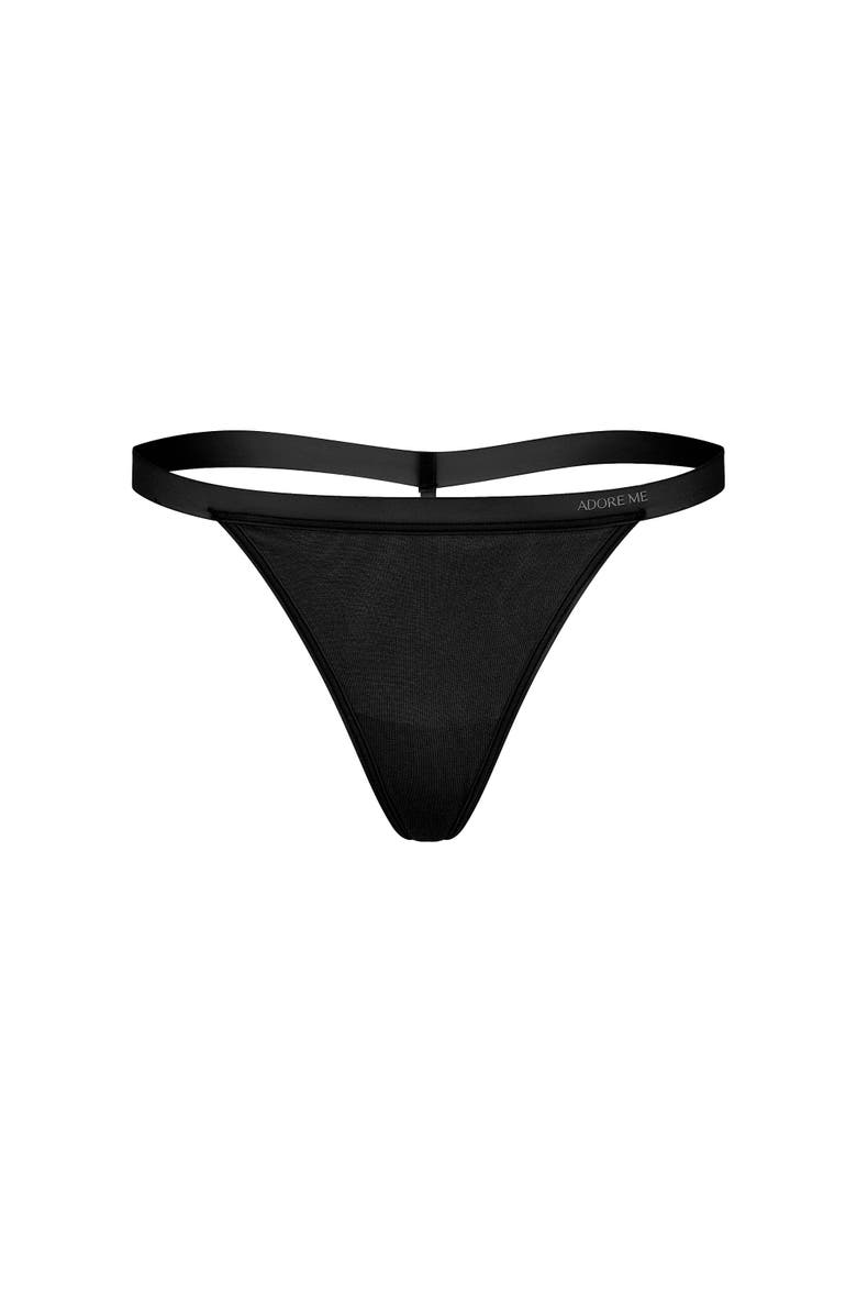 Adore Me Elisa G-String Panties, Alternate, color, Black