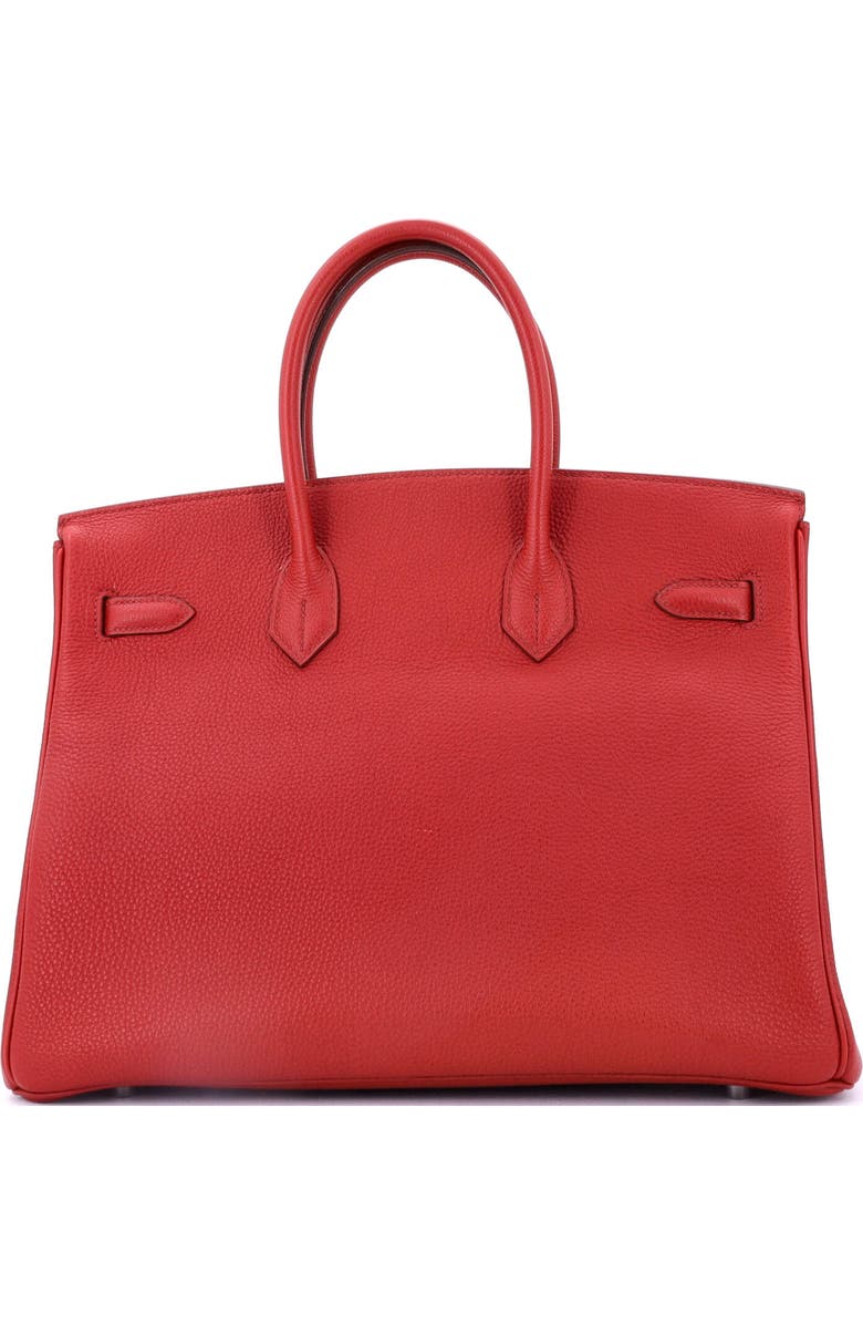 Pre-Owned Hermes Birkin Handbag Red Togo with Palladium Hardware 35, Alternate, color, Rouge Casaque
