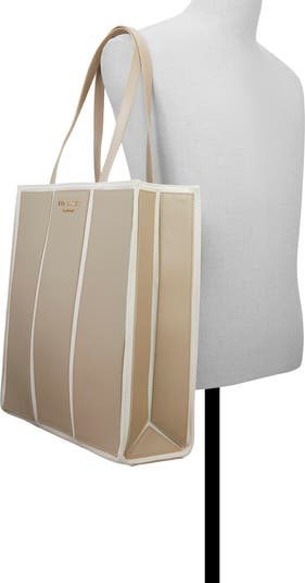 Ava Canvas & Leather Tote Bag